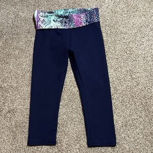 Fabletics Capri Leggings with Multicolor Waistband